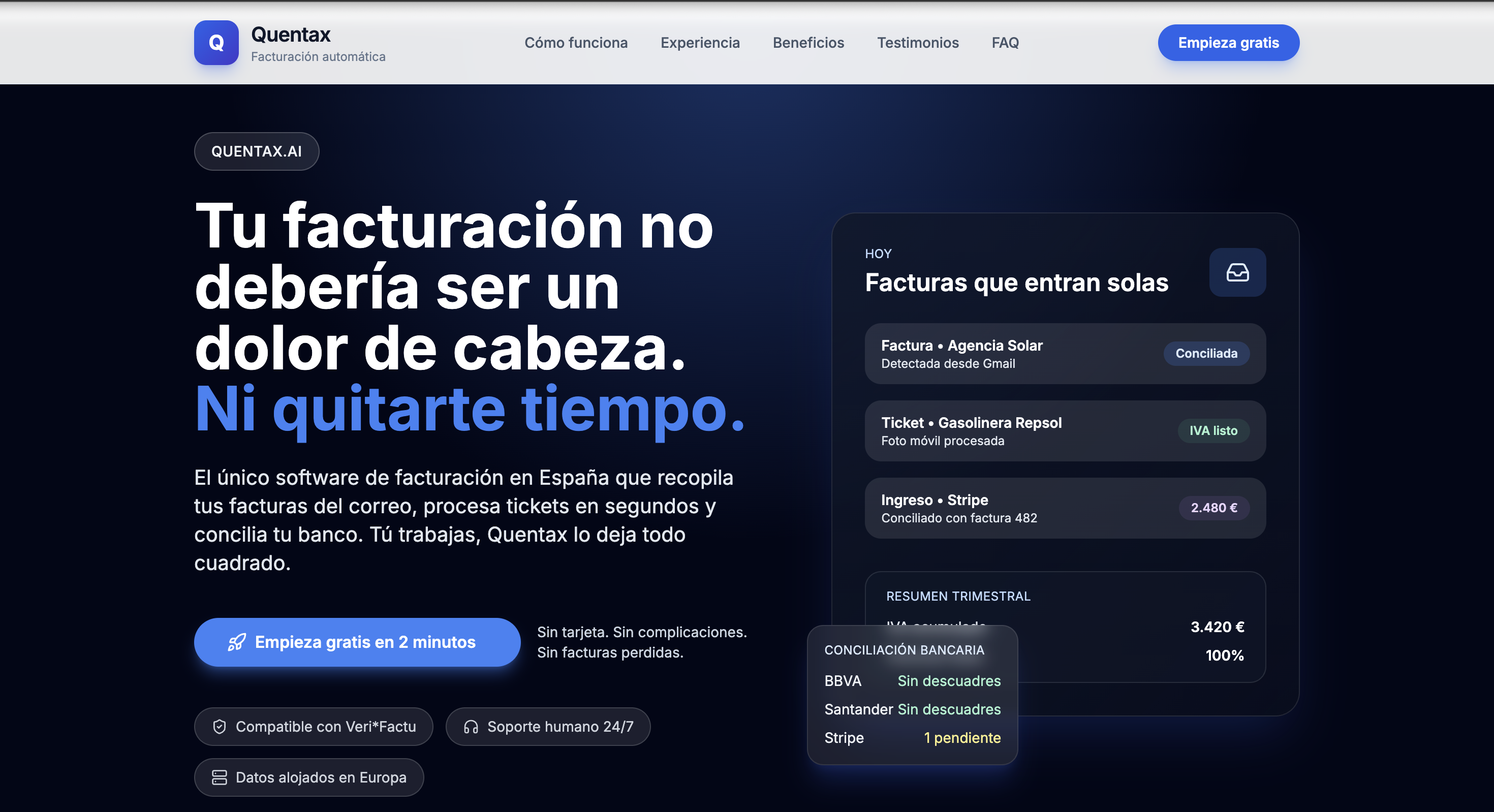 Quentax AI Invoice Automation