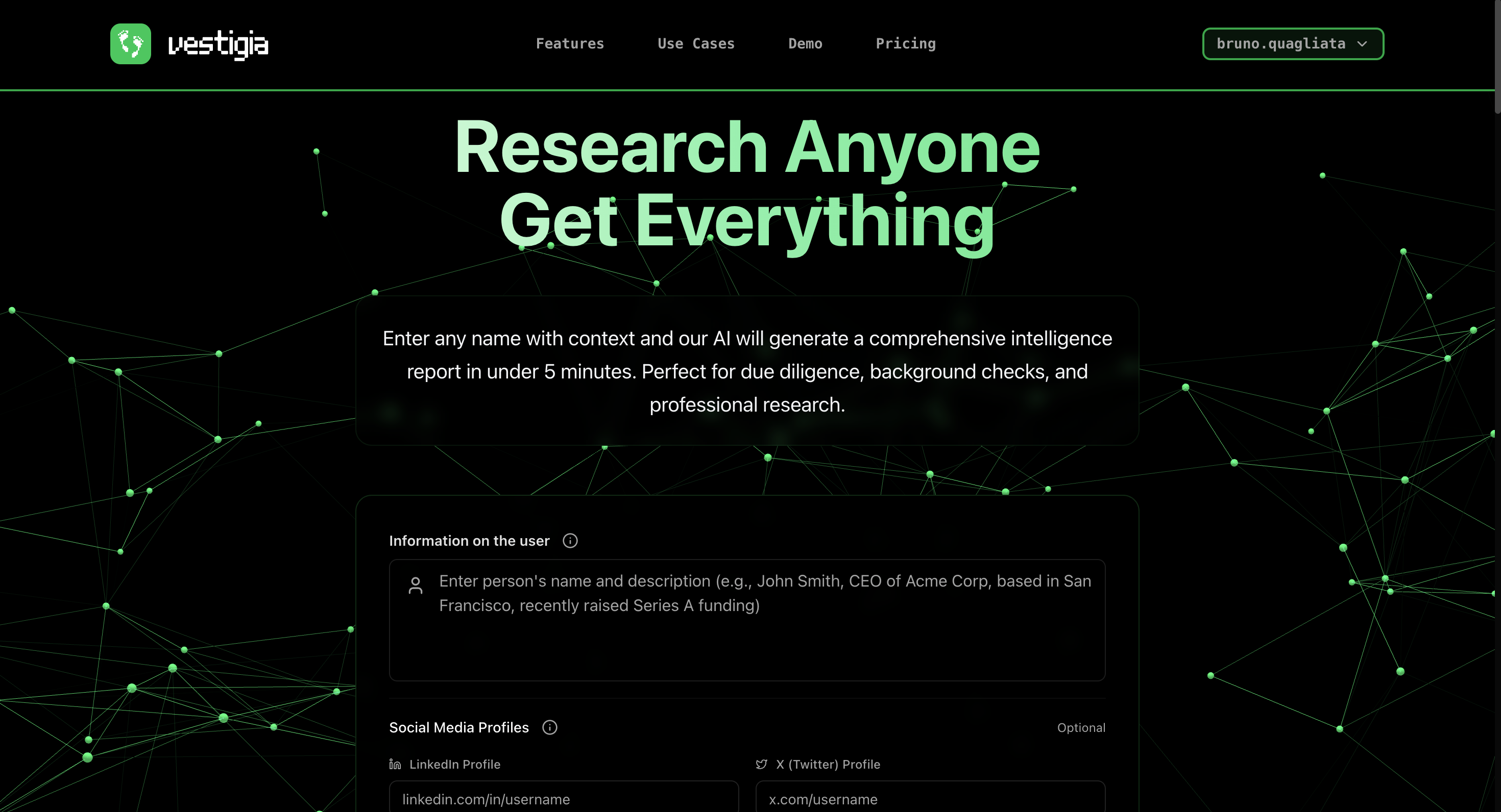 Vestigia AI Research Intelligence